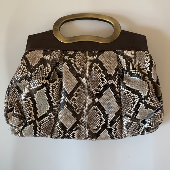 Jalda Handbags - Jalda Genuine Python Snakeskin Clutch